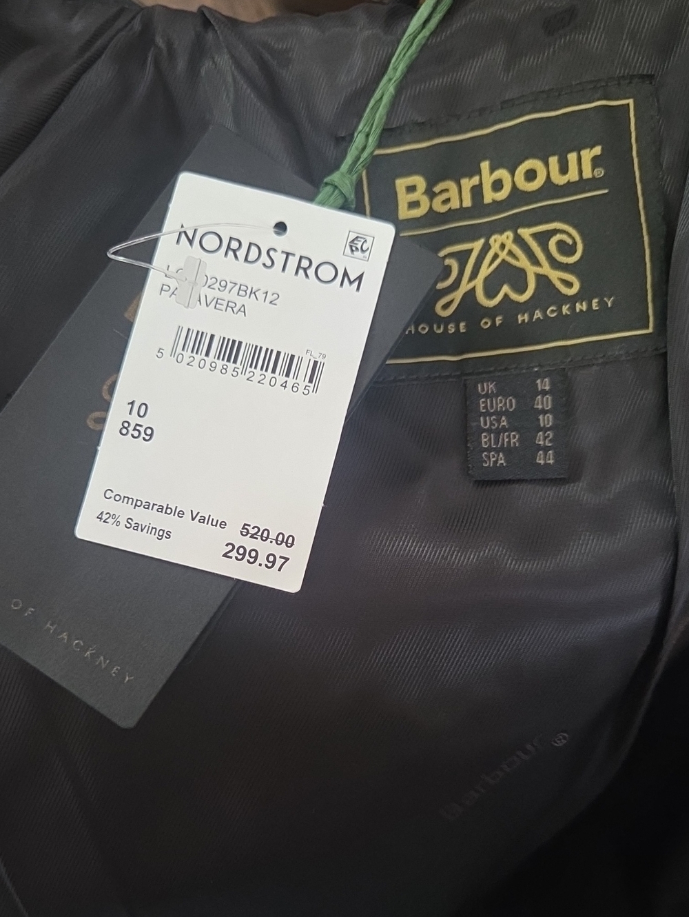 NWT Barbour X House Of Hackney Jacket, US10 - Picture 2 of 2